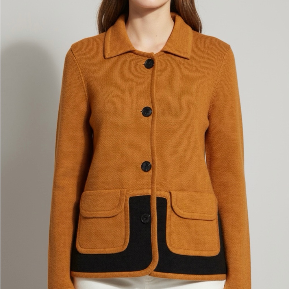 Sonia by Sonia Rykiel Women's Rust color  Button-Up Jacket